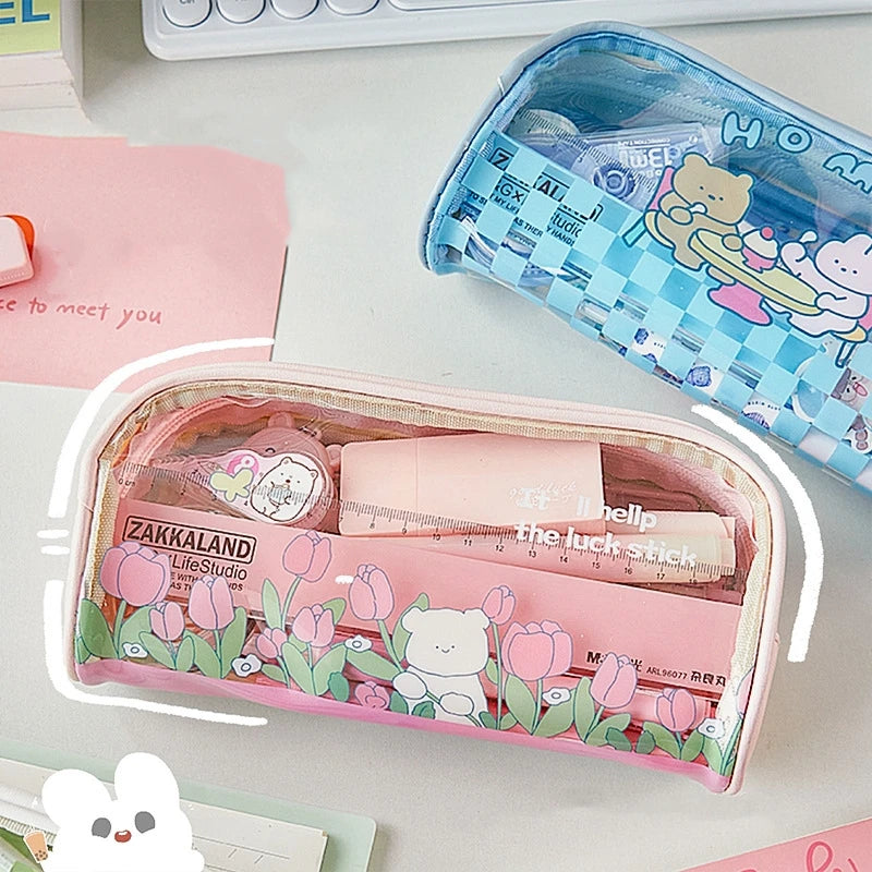 1PC Kawaii Spring Collection Pencil Bag