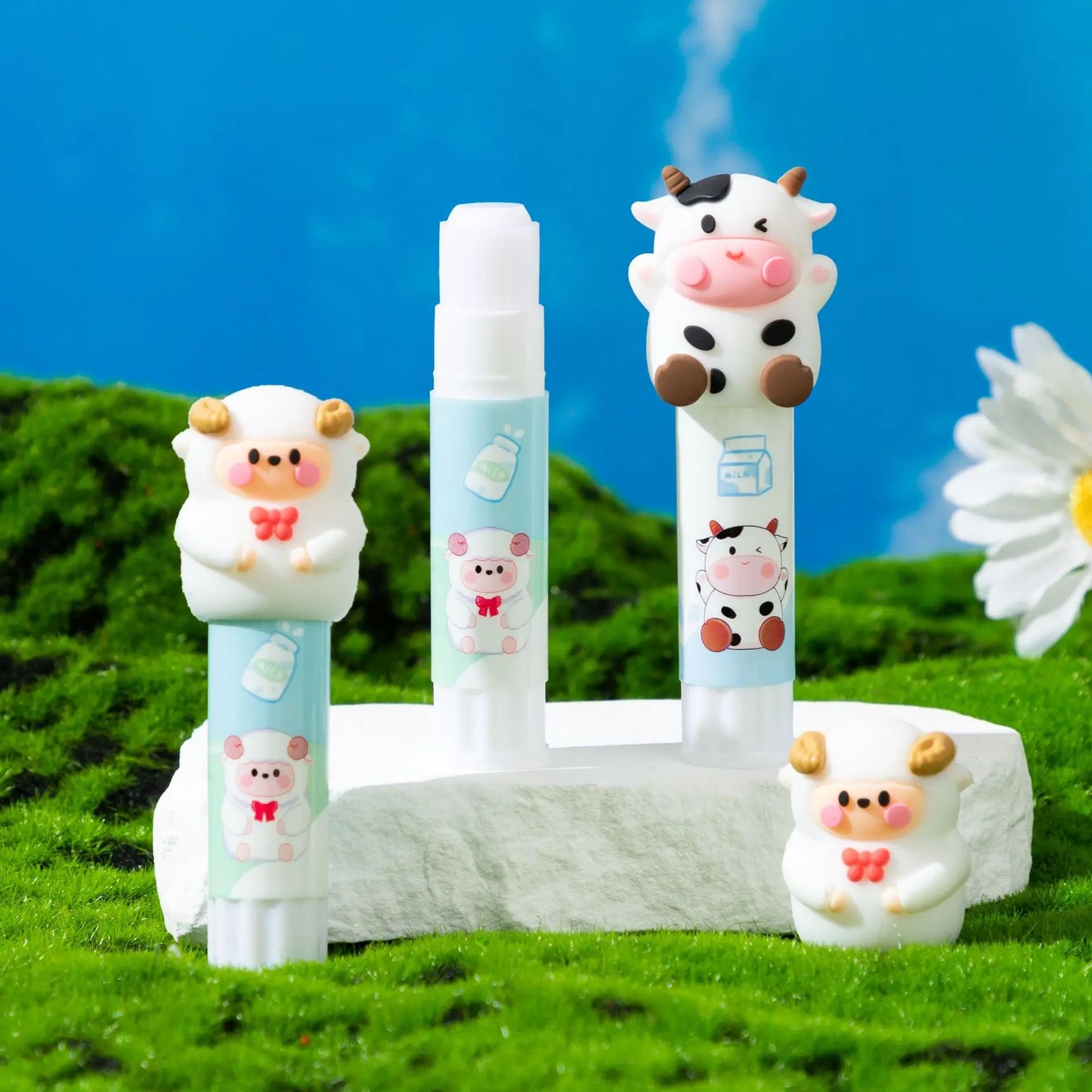 1PC Cute Cow Solid Glue Stick