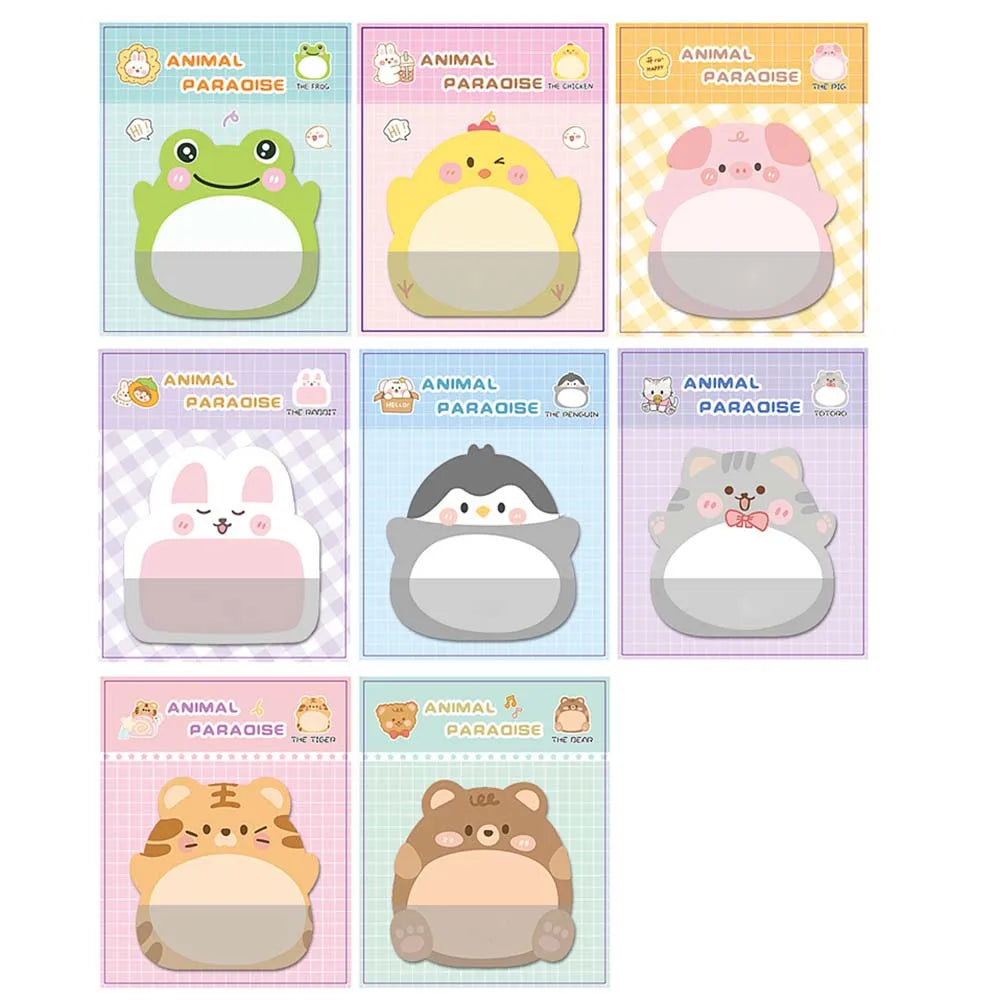 1PC Cute Variety Animals Memo Pad Sticky Notes