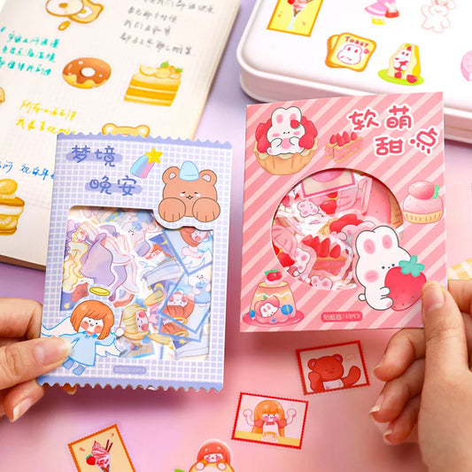 45PC Kawaii Fruits and Animals Planner Stickers