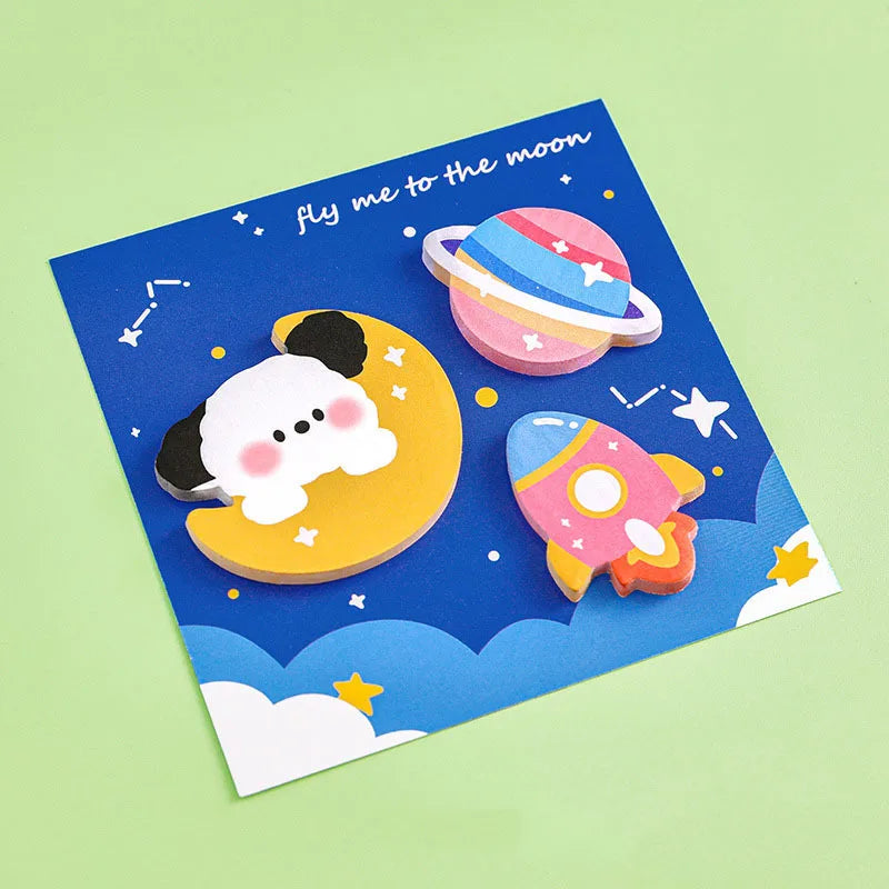 1PC Kawaii Travel Times Memo Pad Sticky Notes