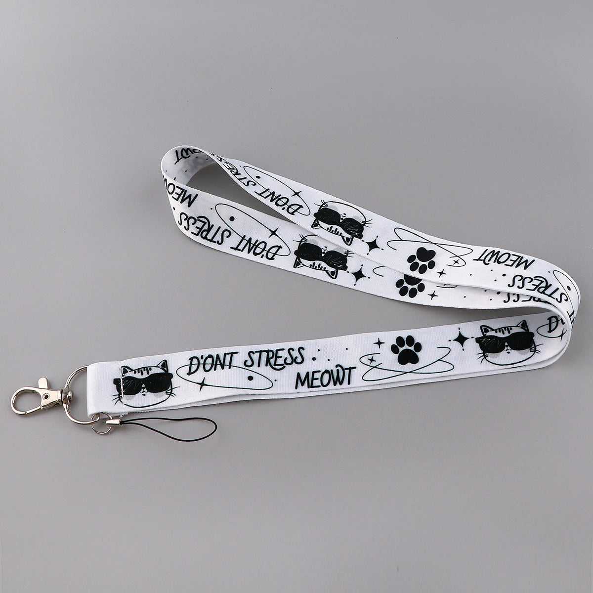 1PC Cool Cat ID Card Holder Lanyard