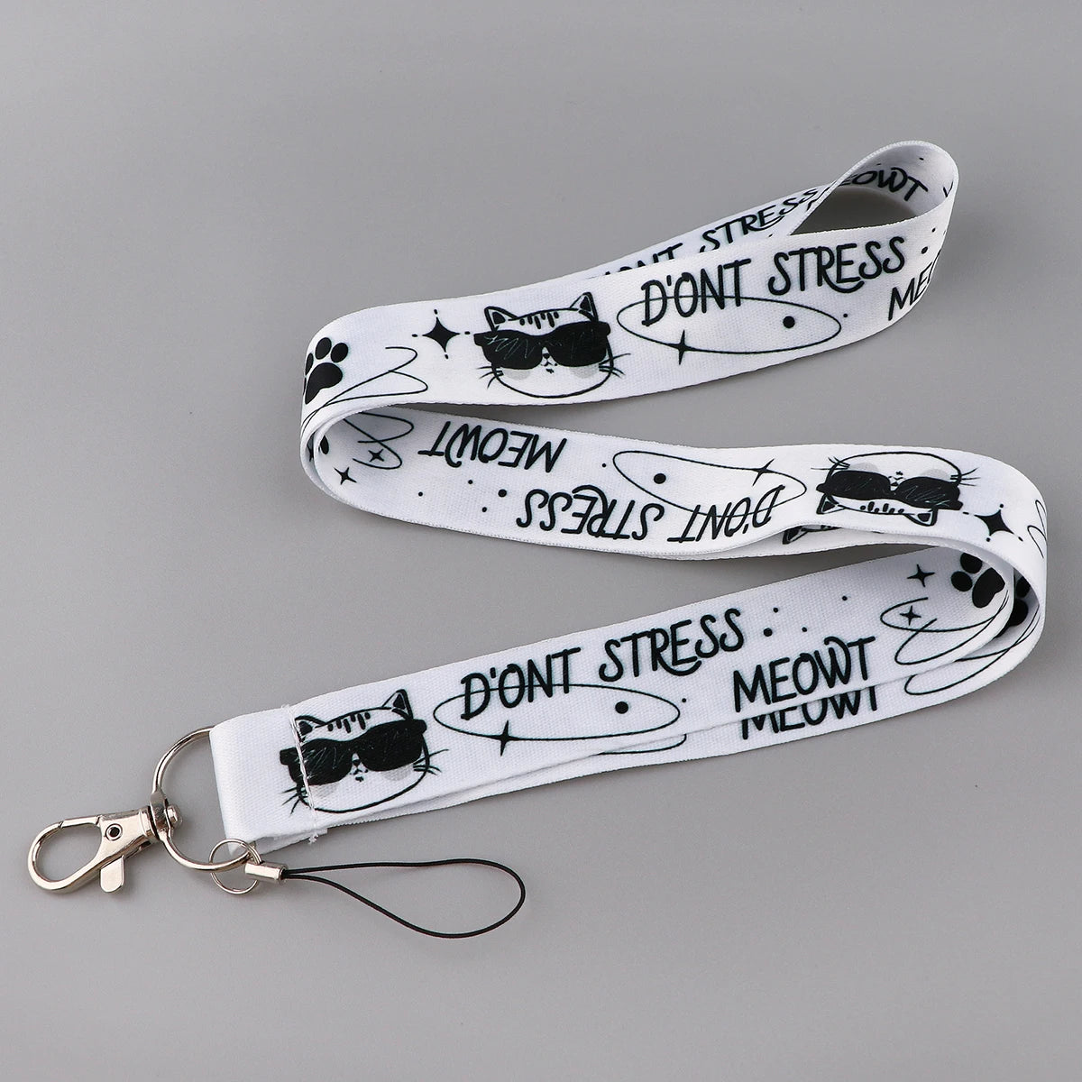 1PC Cool Cat ID Card Holder Lanyard