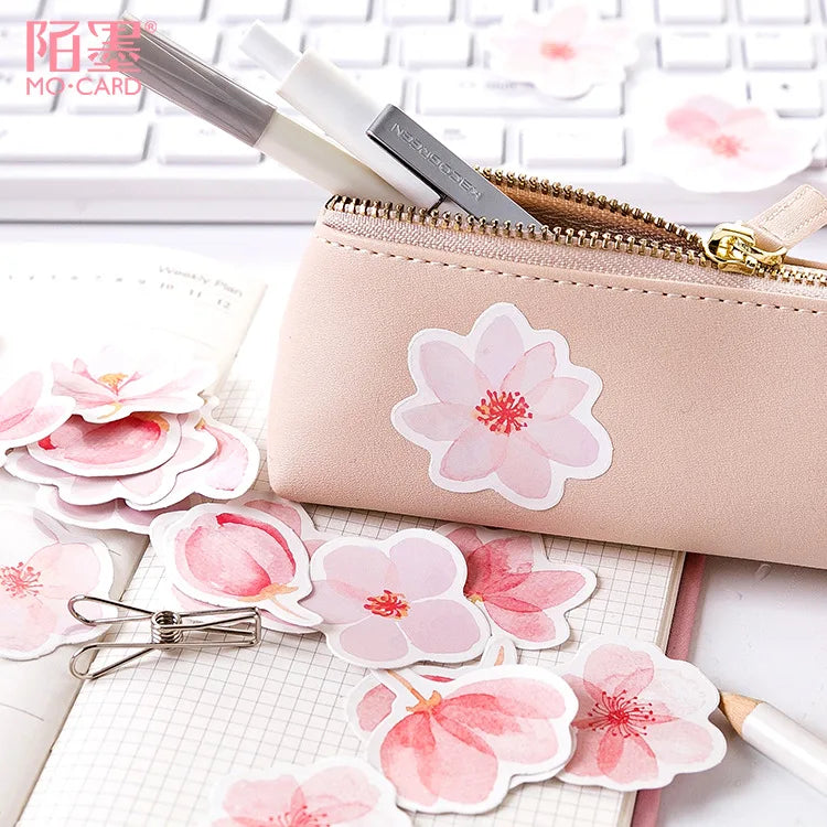 45PC Japanese Cherry Blossoms Planner Stickers