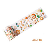 6cm*2m Kawaii Little Bear Cartoon PVC Masking Tape Scrapbooking Diy Journal Stationery Masking Tapes Sticker Gift Aesthetic Deco