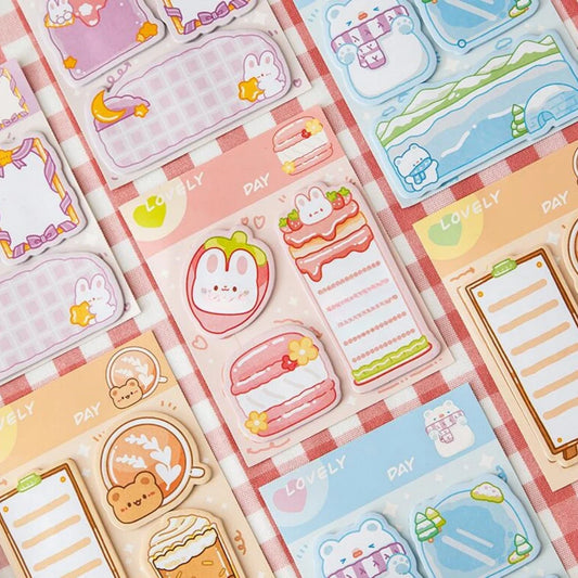 1PC Kawaii Lovely Day Memo Pad Sticky Notes