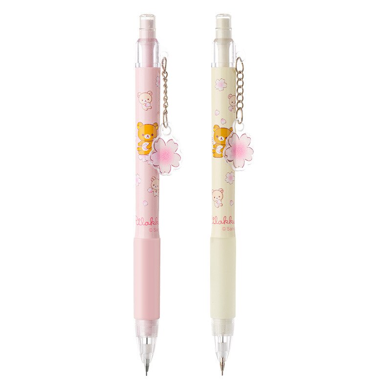 4PC Kawaii Rilakkuma Sakura Pendant Mechanical Pencil
