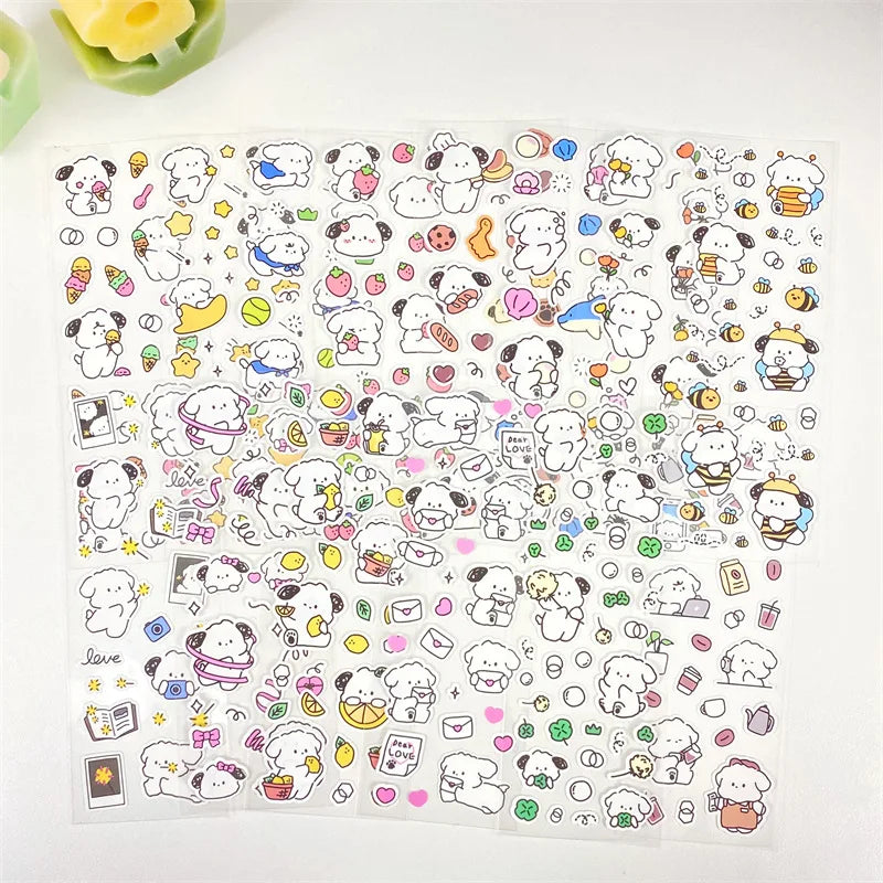 1PC Kawaii Dog Series Journal Stickers