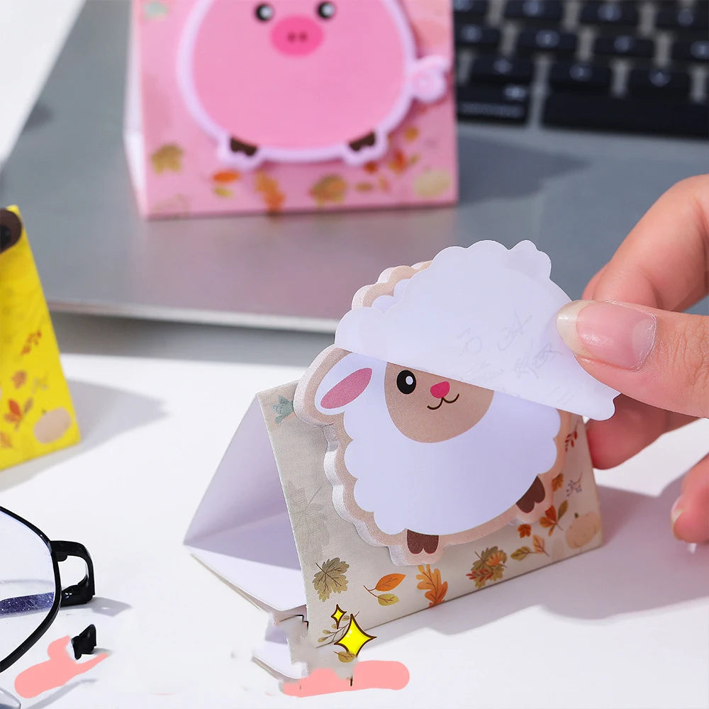 1PC Kawaii Animals Display Memo Pad Sticky Notes