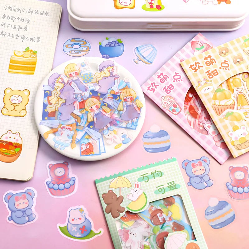 45PC Kawaii Fruits and Animals Planner Stickers