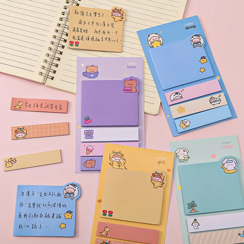 1PC Kawaii Animals Memo Pad Sticky Notes