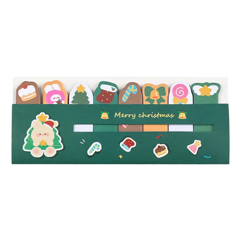 1PC Kawaii Animals Christmas Memo Pad Sticky Notes