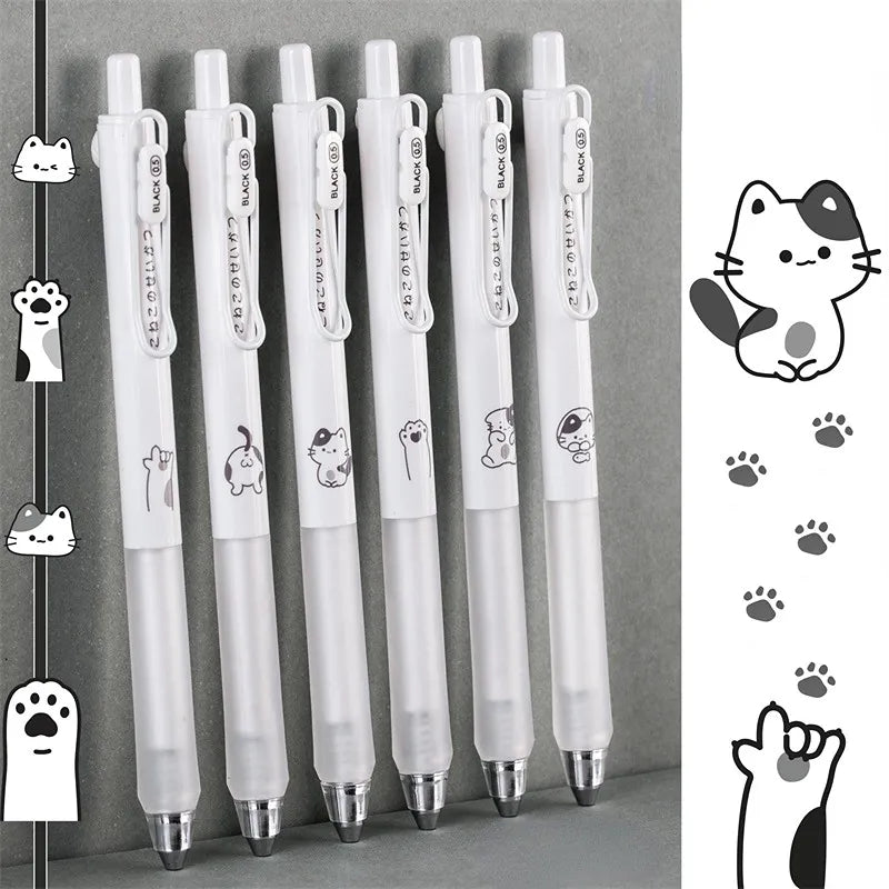 4PC Kawaii Little Cats Mechanical Gel Ink Pen