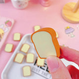 4PC Kawaii Toast Bread Eraser Set