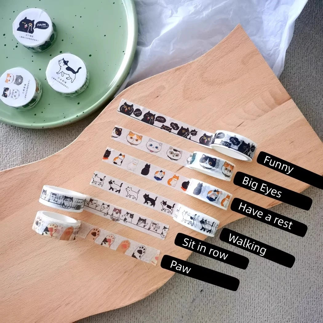 1PC Cute Cat Washi Tape Collection