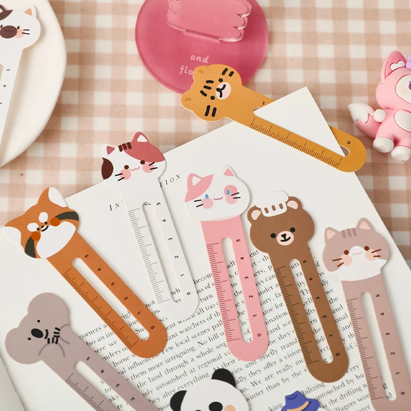 30PC Lovely Animal City Scale Bookmarks