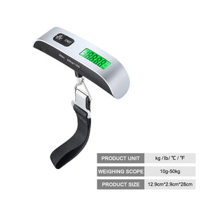 1PC Portable Digital Hanging Travel Luggage Scale