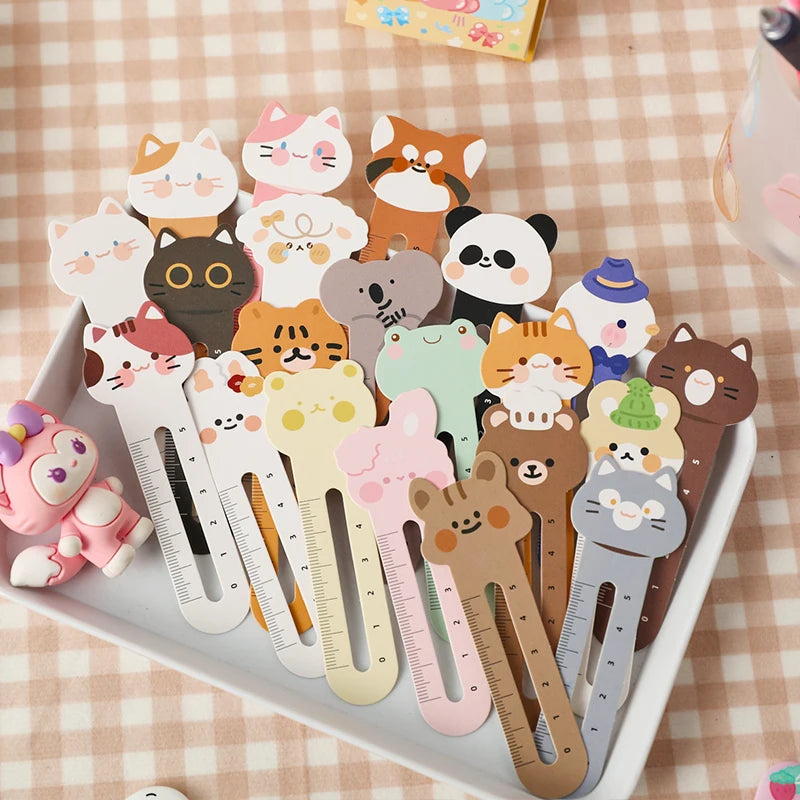 30PC Lovely Animal City Scale Bookmarks