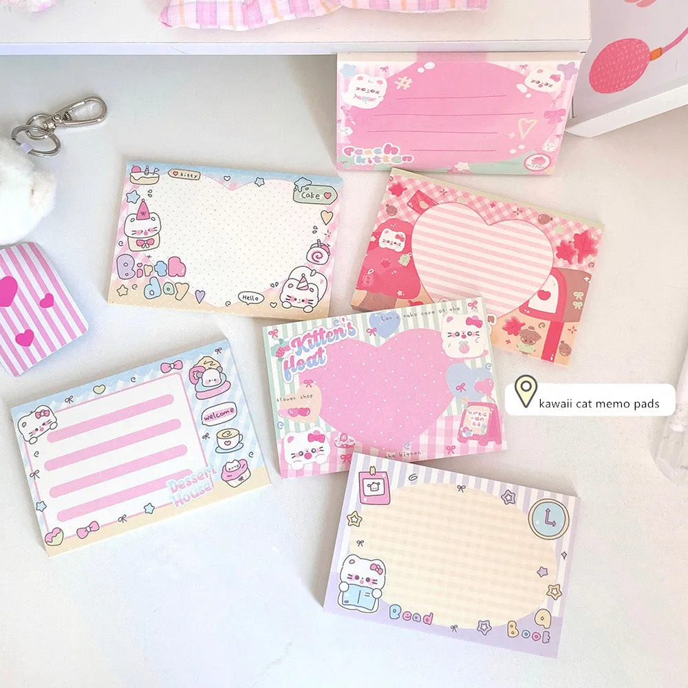 1PC Kawaii Cat Memo Note Pad