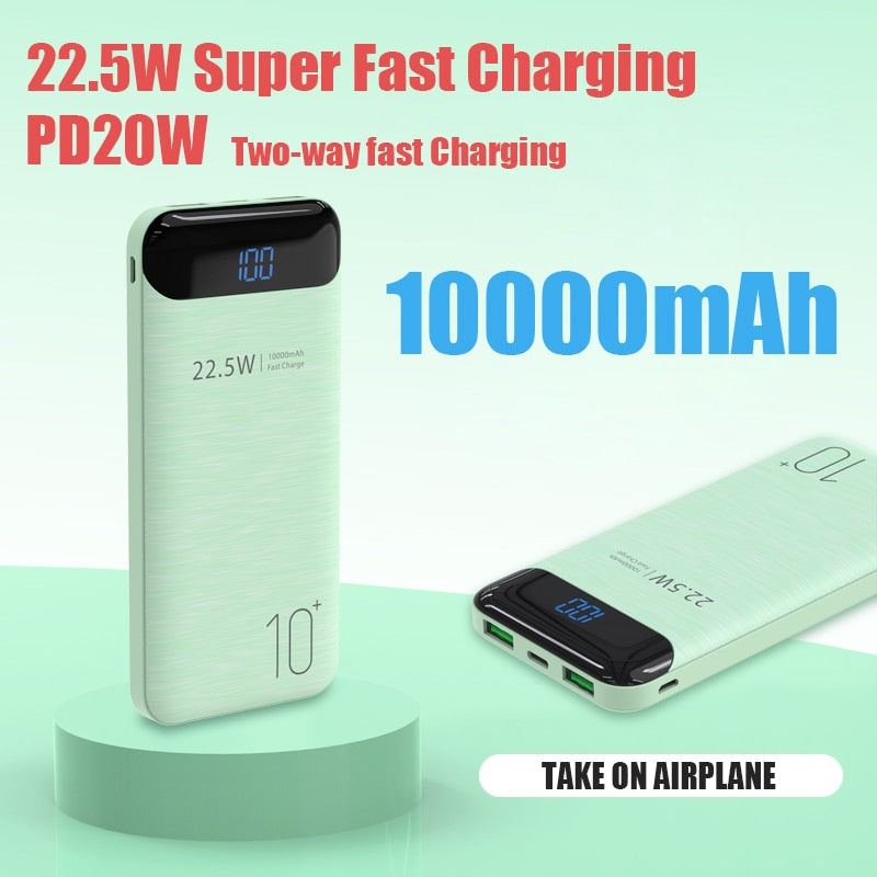 1PC Power Bank 5000/10000mAh Cell Phone Portable Charger