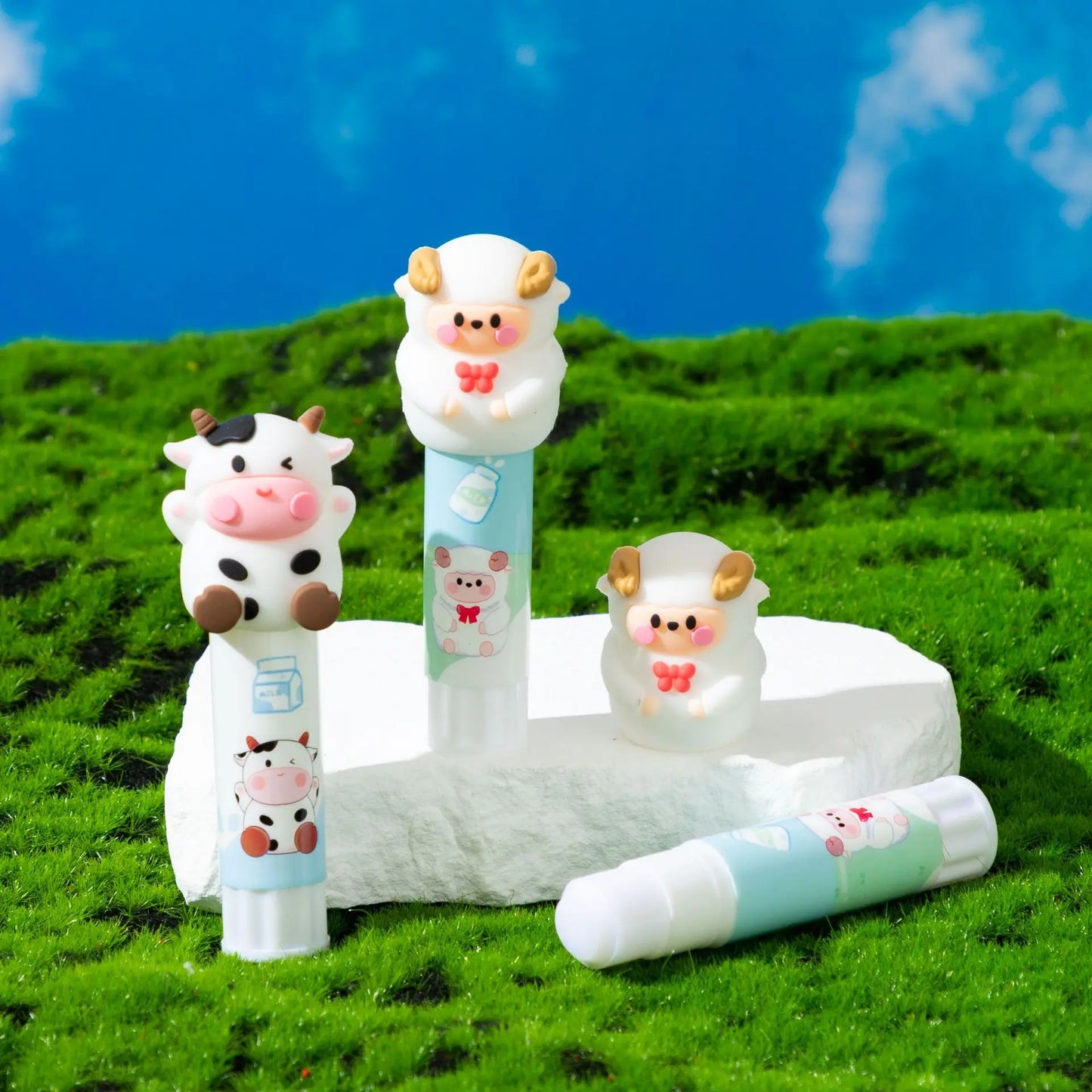 1PC Cute Cow Solid Glue Stick