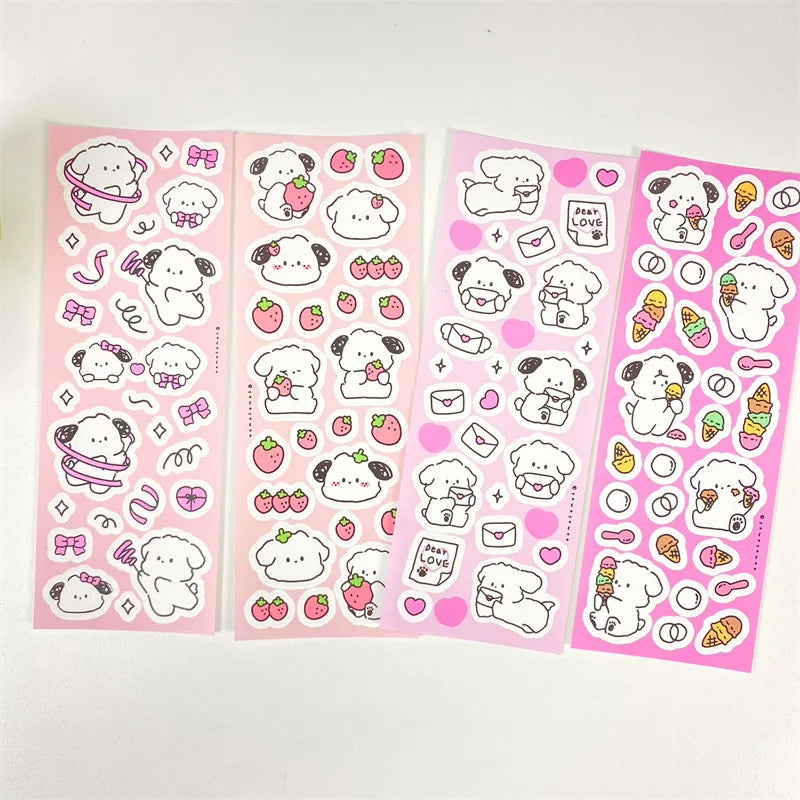 1PC Kawaii Dog Series Journal Stickers