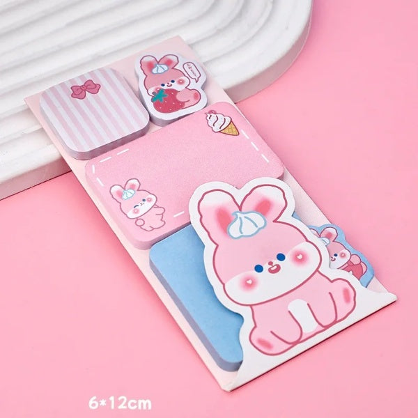 1PC Kawaii Panda Rabbit Memo Pad Sticky Notes