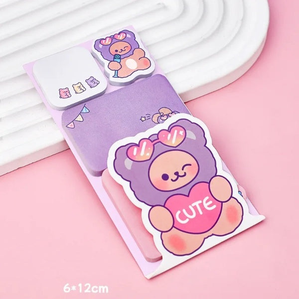 1PC Kawaii Panda Rabbit Memo Pad Sticky Notes