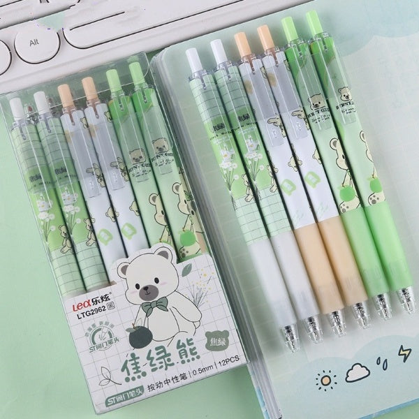 6PC Kawaii Little Bear Mechanical Gel Ink Pen-my kawaii office