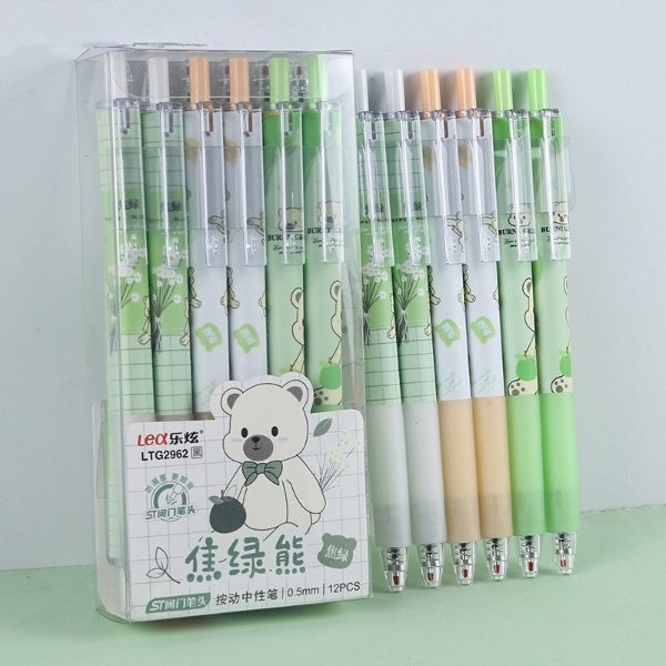 6PC Kawaii Little Bear Mechanical Gel Ink Pen-my kawaii office