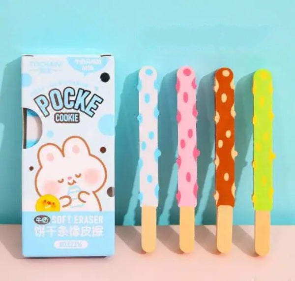 1 Box Kawaii Pocke Stick Design Erasers