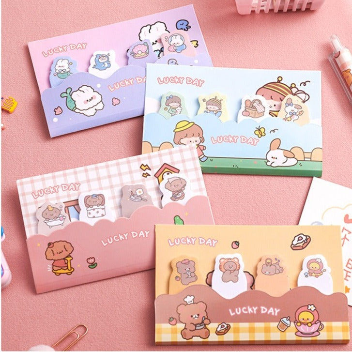 1PC Kawaii Lucky Day Memo Pad Sticky Notes
