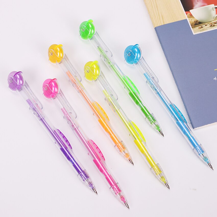1PC Colorful Rolling Eraser Mechanical Pencil