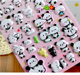 1PC Lovely Panda Decorative Stickers