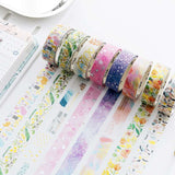 1PC Floral Foil Washi Tape Collection