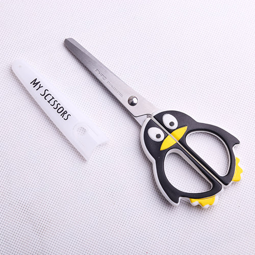 1PC Kawaii Penguin Round Head Scissors