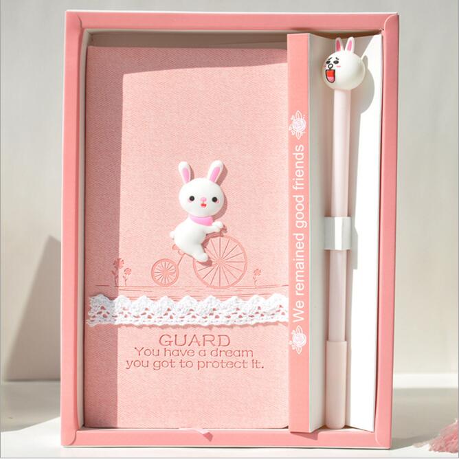 1PC Kawaii Pink Collection Notebook Gift Set