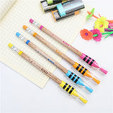2PC Cute Little Bee Mechanical Pencils With Mini Sharpener and Eraser