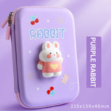 1PC Kawaii 3D Astronaut Rabbit Squishy Pencil Case