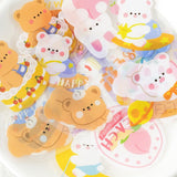 40PC Cute Rabbit Bear Decorative Sticker