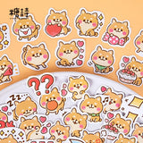 45PC Cute Corgi Decorative Stickers