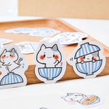 45PC Hide And Seek Cats Diary Stickers