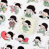 45PC Cute Kawaii Girl Stickers