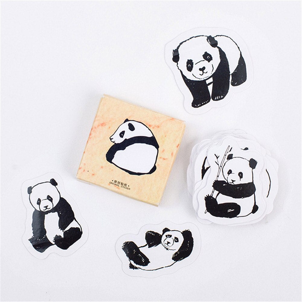 45PC Cute Panda Washi Stickers