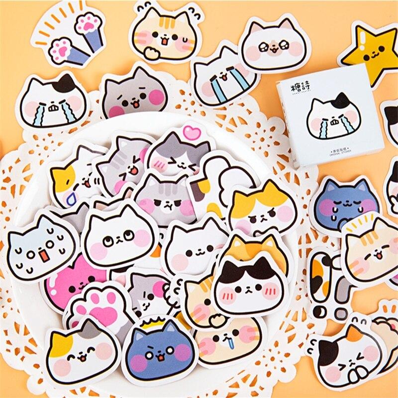 45PC Kawaii Kitty Decoration Stickers