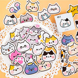 45PC Kawaii Kitty Decoration Stickers