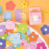46PC Kawaii Flowers Decorative Stickers