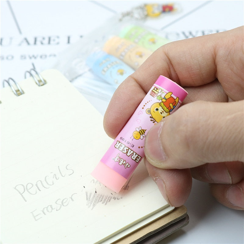 4PC Set Kawaii Bear Color Eraser