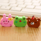 1 or 4PC Kawaii Animals Pencil Erasers
