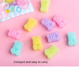 5PC Kawaii Solid Color Bear Eraser